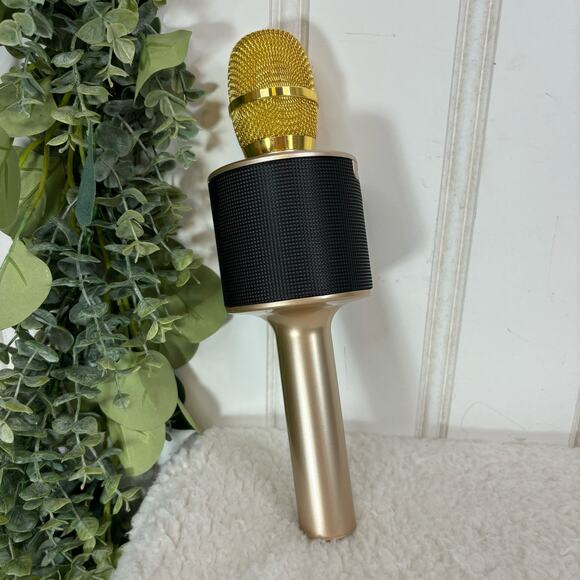 i-Star Karaoke Microphone Wireless Bluetooth Sing a long Music LED Light Party - Picture 1 of 4